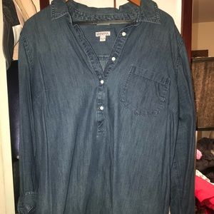 Womens XXL Merona Denim Tunic
